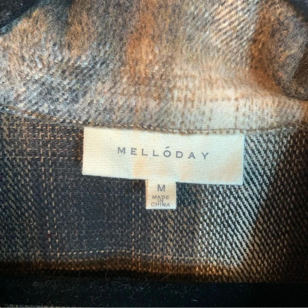 Melloday Wool Blend Brown Vest M - Picture 3 of 7